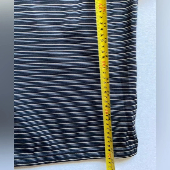 PGA Tour Golf stripe polo air flux shirt Sz L - Picture 5 of 6